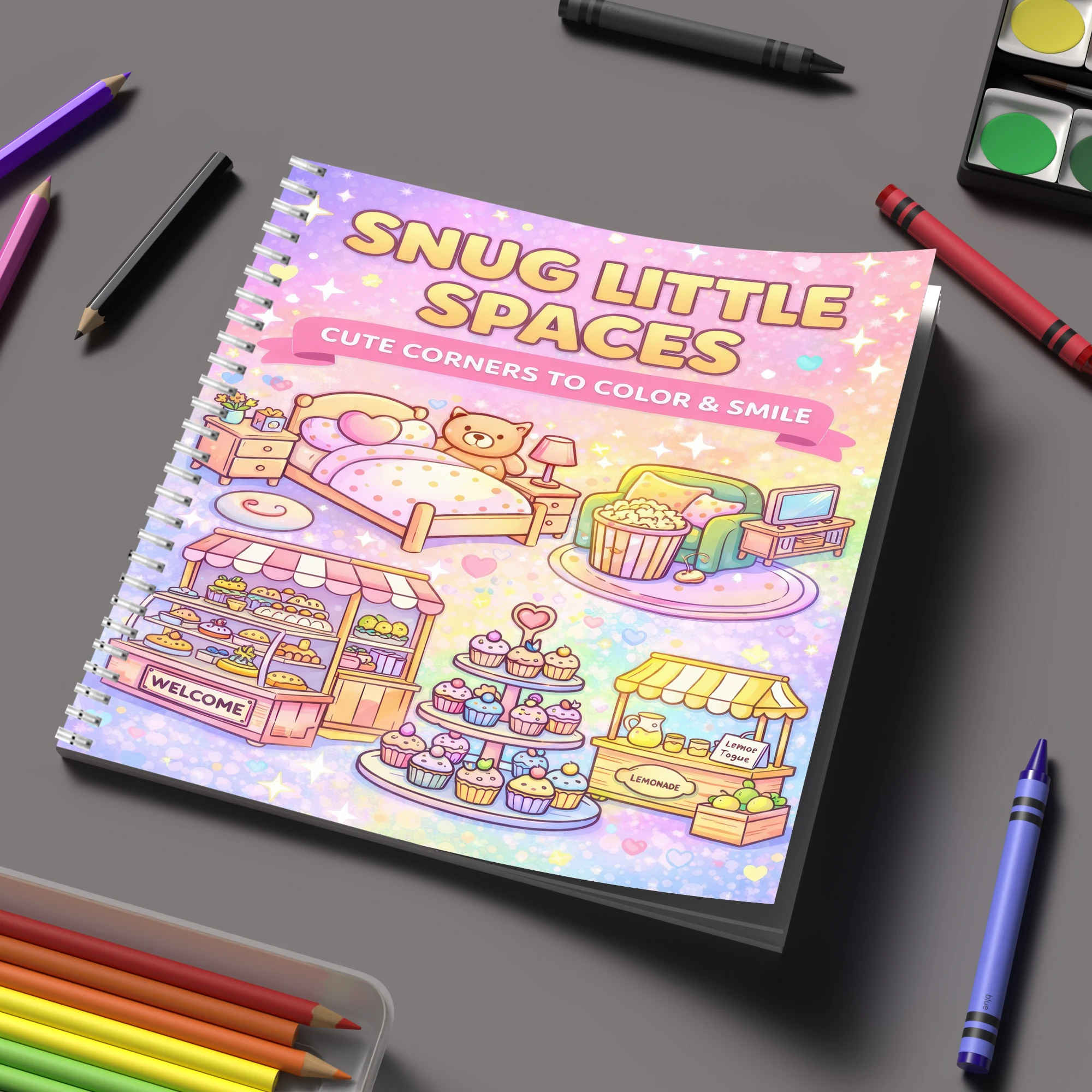 Party Supplies - Coloring Book Little Spaces for Adult