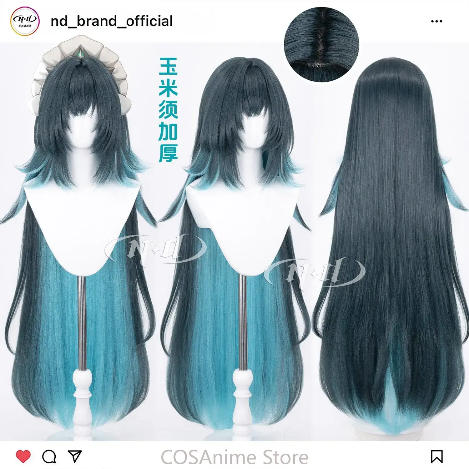 Anime Cosplay Wig Heat Resistant - Danica Genshin Impact 110cm Anime Cosplay