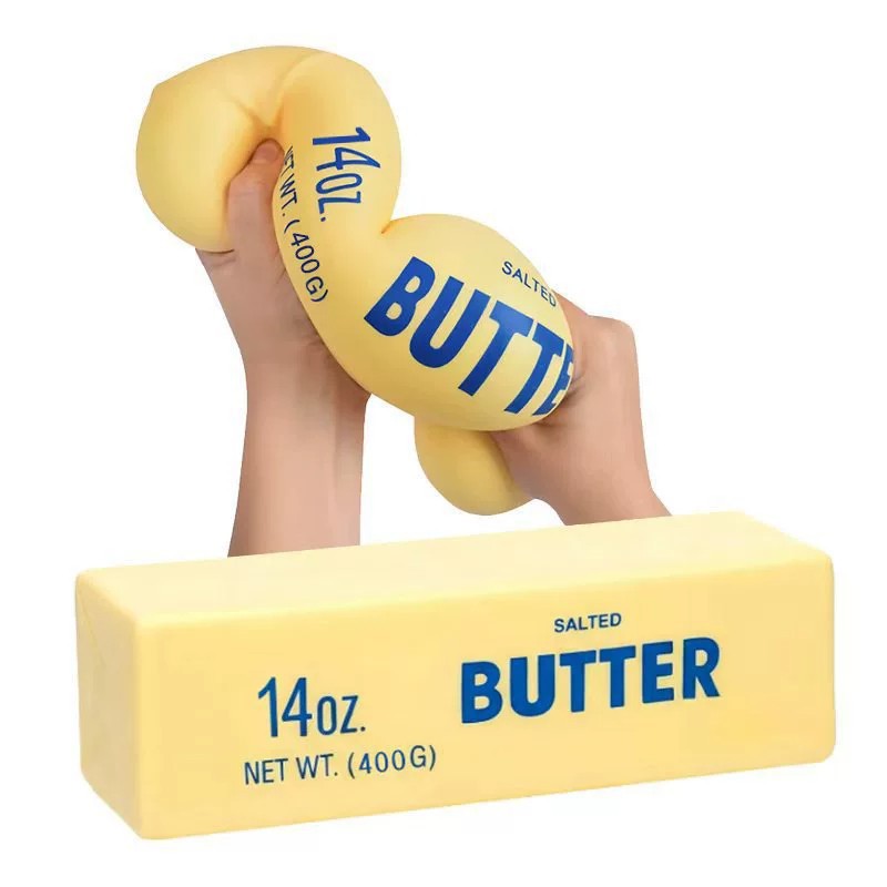 Novelty Gifts - 22cm Large Butter Stick Soft Toy