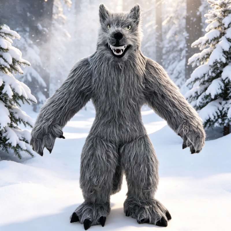 Costumes - Giant Inflatable Grey Wolf Mascot Costume