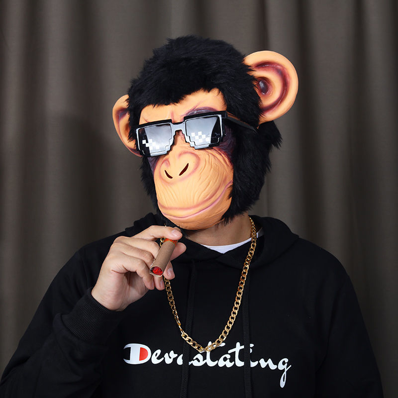 Cute Gorilla Big Ears Monkey M - Led Purge Mask Halloween recension och pris