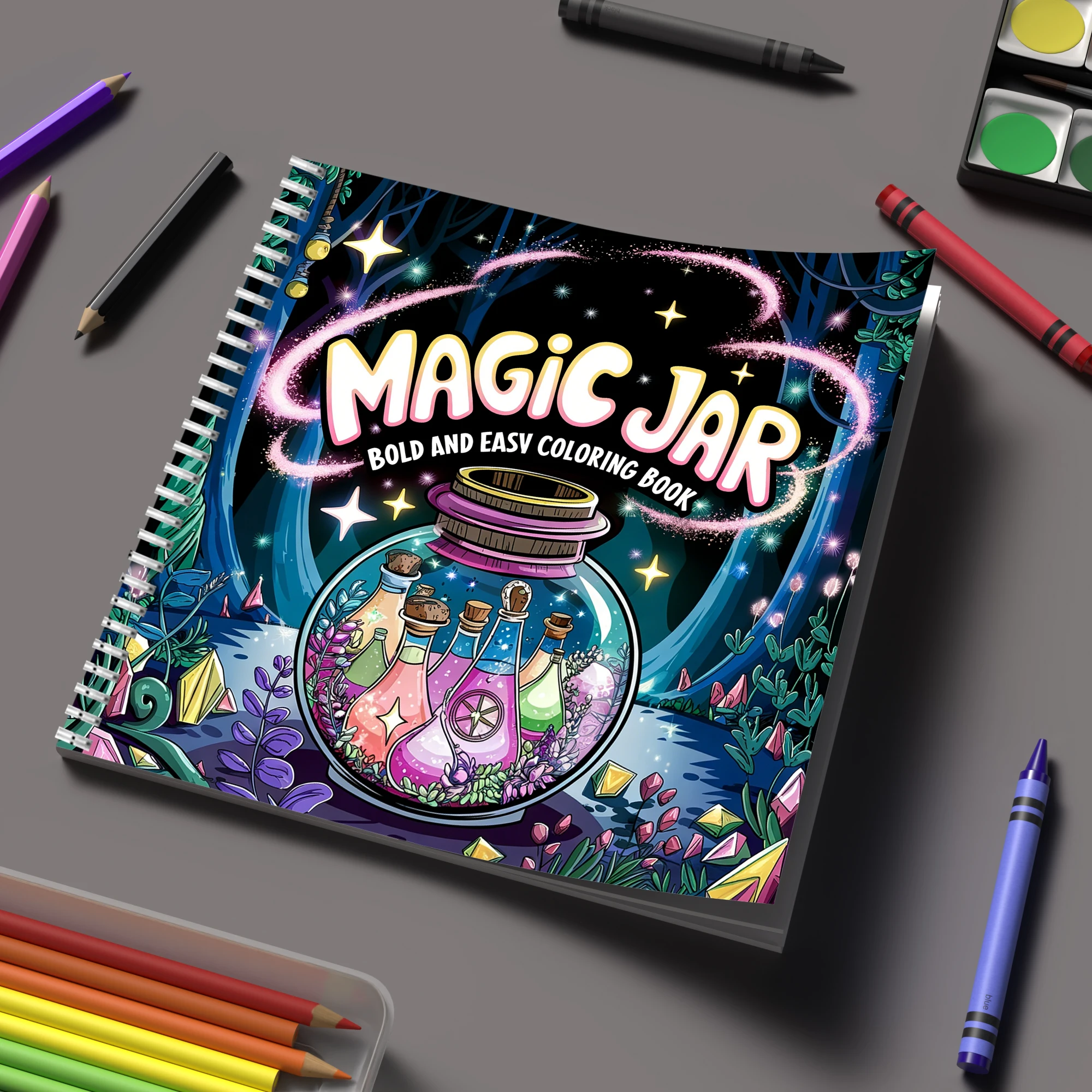 Coloring Book Magic Jar for Ad - Party Supplies recension och pris