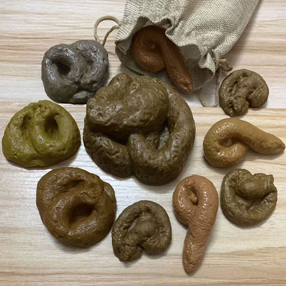 10Pcs Realistic Fake Poop Pran - Fake Poop Gag Gift recension och pris