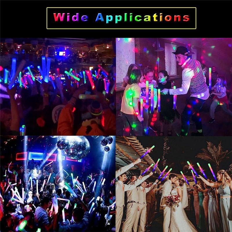 A75K Glow Sticks Bulk, LED Foa - Flashing Led Foam Sticks Party recension och pris