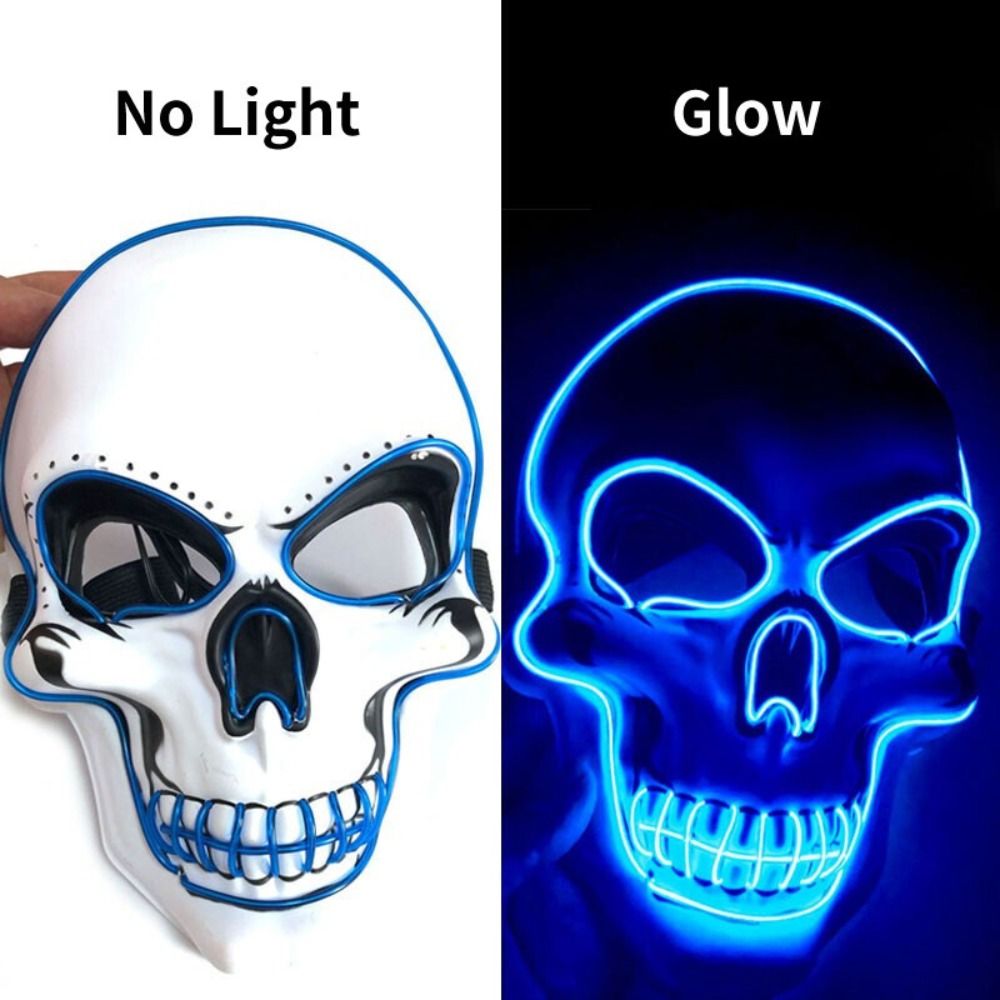 Fashion Horror Halloween Skull - Led Purge Mask Halloween recension och pris