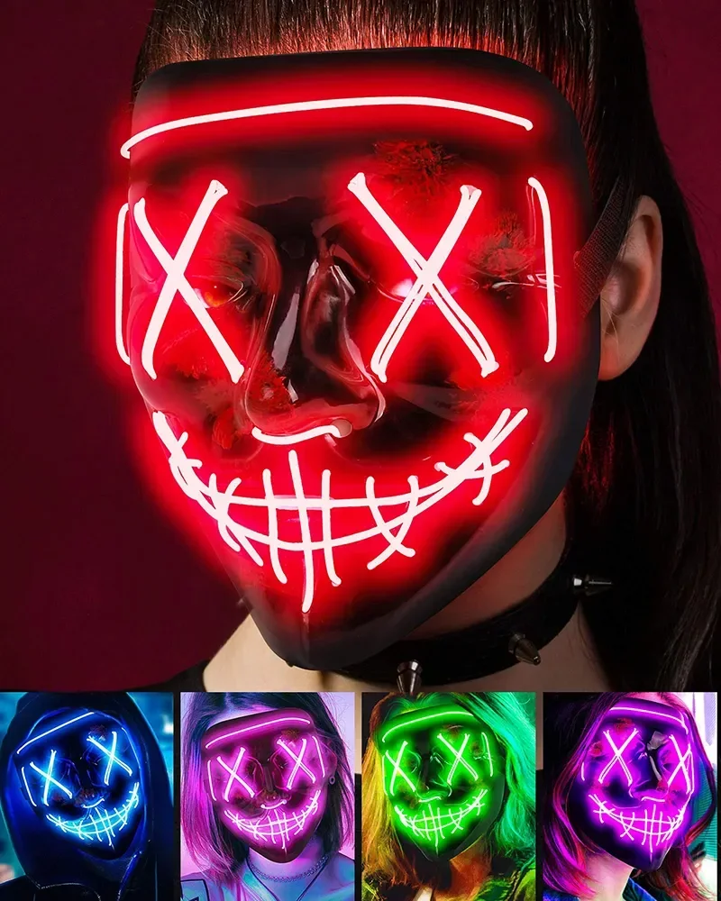 Wireless Bar Music Festival Ne - Led Purge Mask Halloween recension och pris