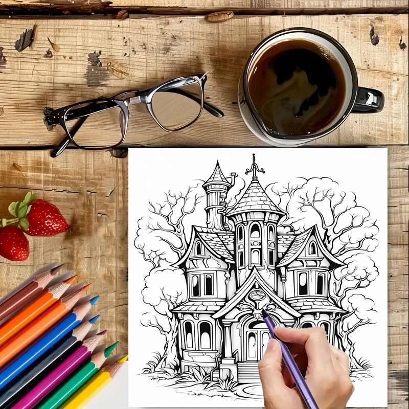 Haunted House Coloring Book fo - Party Supplies recension och pris