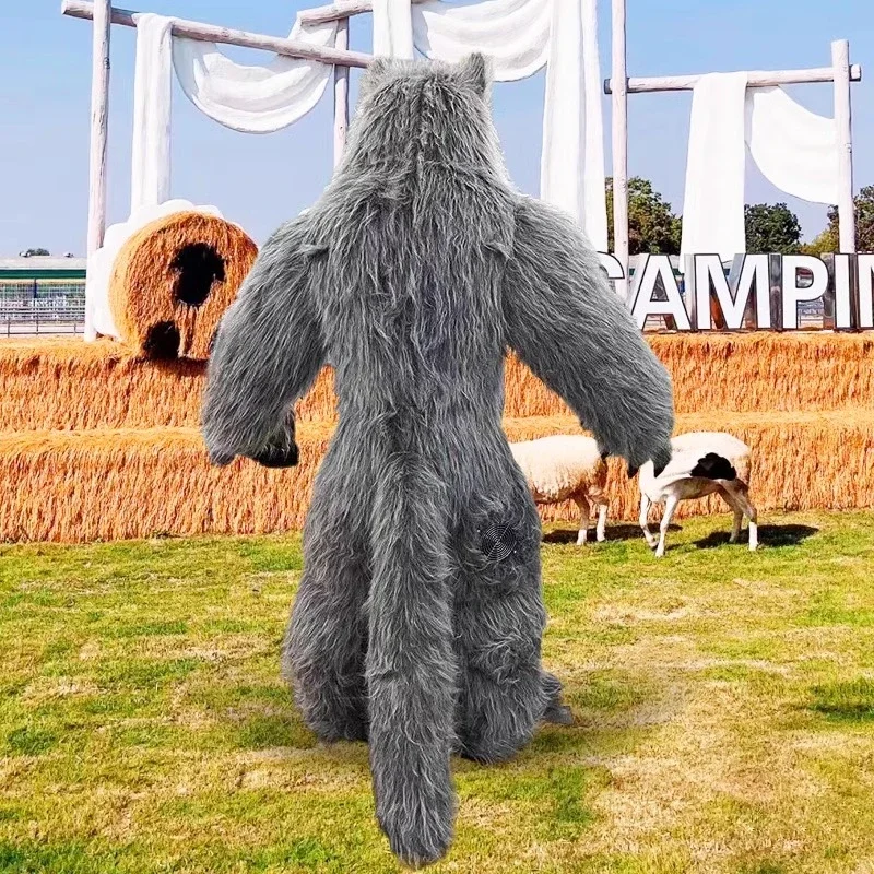 Giant Inflatable Grey Wolf Mas - Costumes recension och pris
