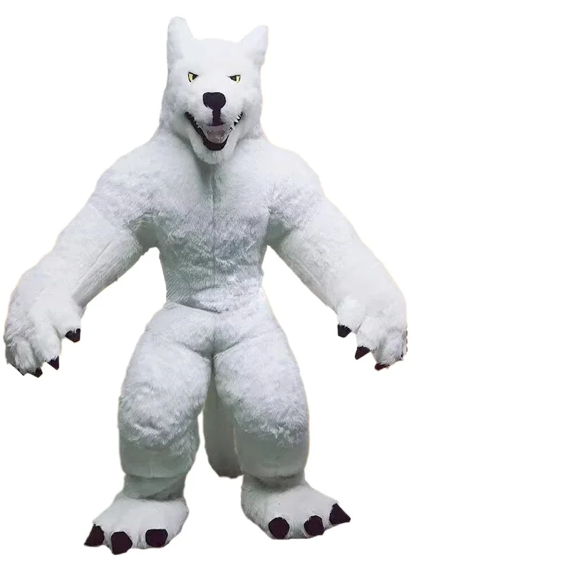 Giant Inflatable Grey Wolf Mas - Costumes recension och pris