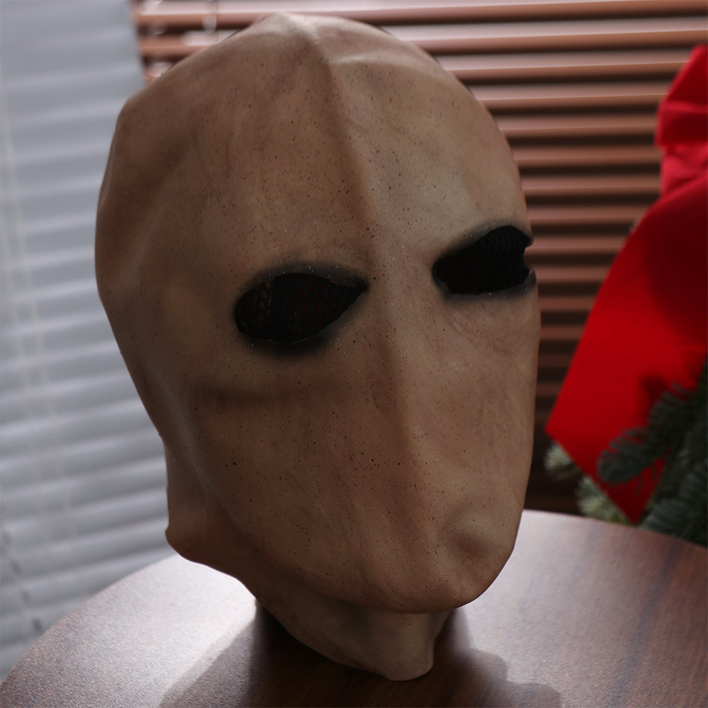 Faceless Man Halloween Slender - Latex Alien Mask Realistic recension och pris