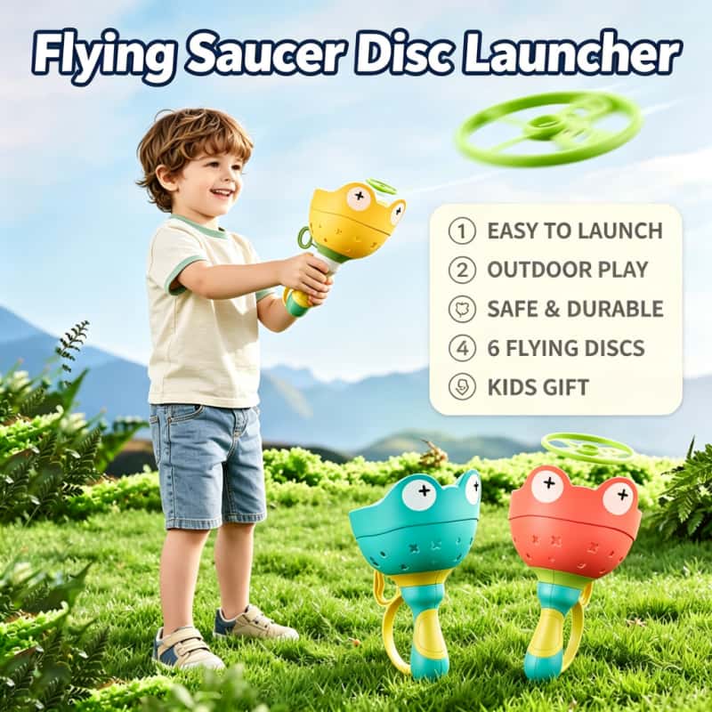 Flying Saucer Disc Launcher Ki - Novelty Gifts recension och pris