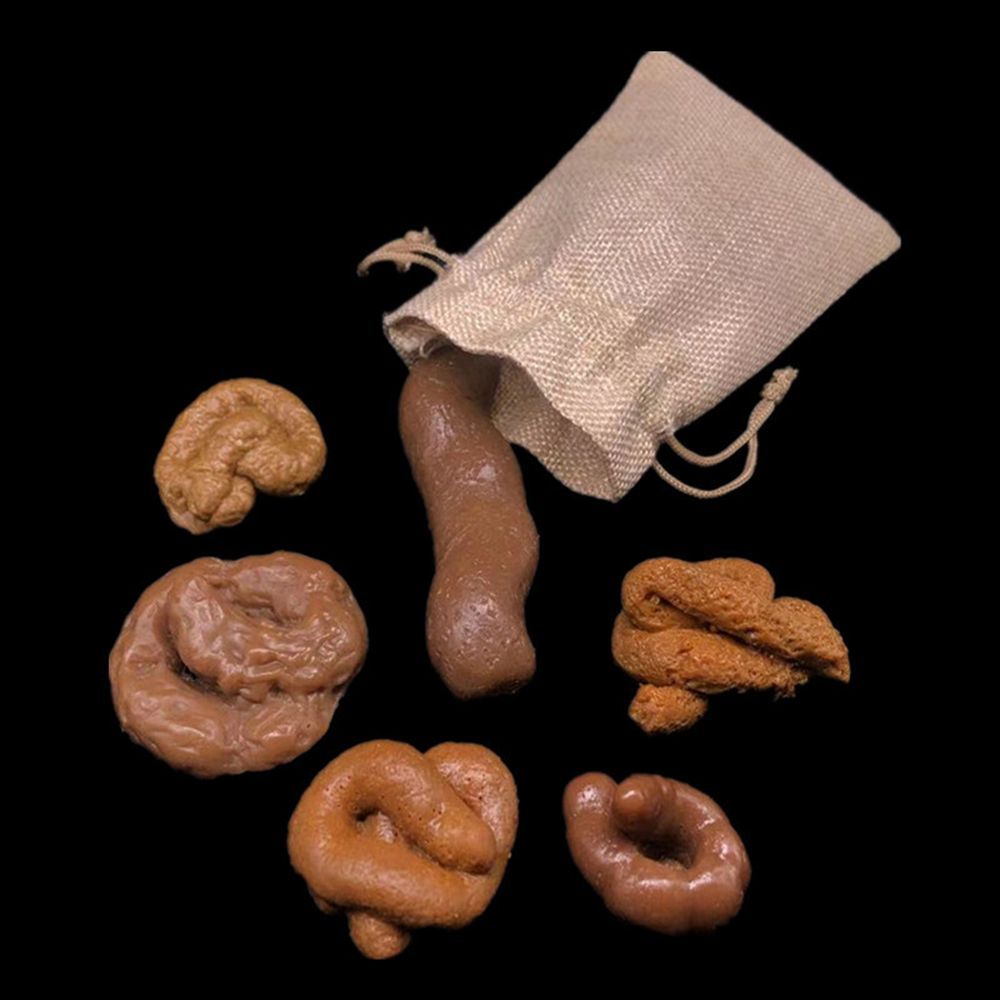 6Pcs Turd Tricky  Antistress F - Fake Poop Gag Gift recension och pris