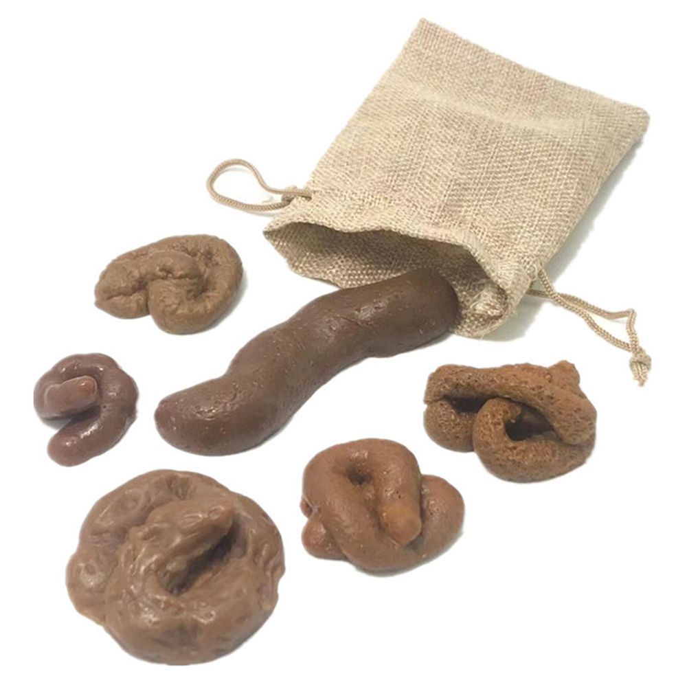 6Pcs Turd Tricky  Antistress F - Fake Poop Gag Gift recension och pris